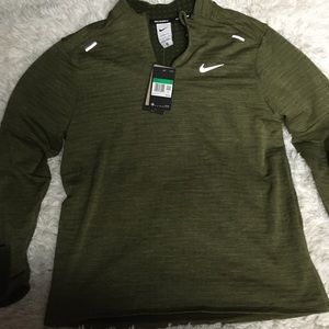 Nike Therma Fit Sweet Olive Mens Performance Shirt sz XL
